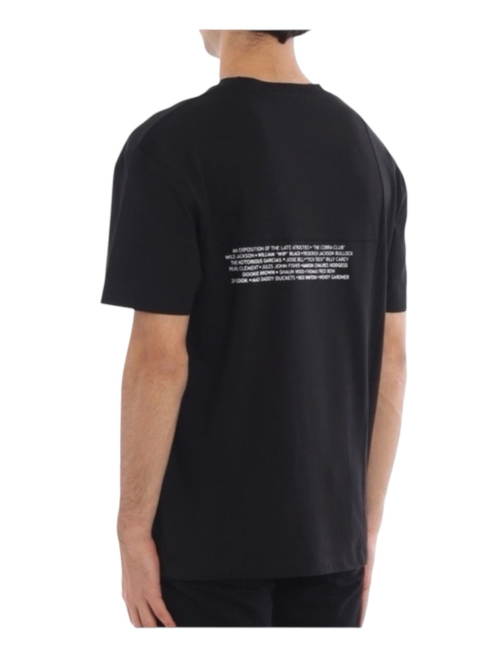 new McQ • Alexander McQueen ★ Cobra Club Patchwork Tee T Shirt ★ Black Large ★ - Picture 5 of 16